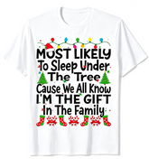 Funny Christmas Graphic T-Shirt,Unisex Christmas Humor Tee, Holiday Crew Neck Casual Top for Xmas Party