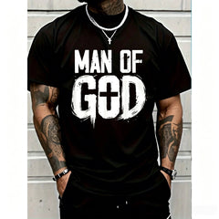 100% Cotton Man Of God I Jesus T-Shirt Women's Men Graphic Tee