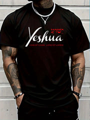 100% Cotton Yeshua Faith Christian T-Shirt Casual Short Sleeve Shirt Women's Men Graphic Tee
