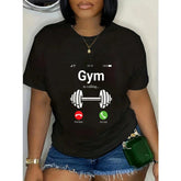 100% Cotton Gym Is Calling Shirt, "Das Gymstudio Nennennt Shirt, Funny T-Shirt