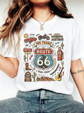 Route 66 100 Years T-Shirt 1926-2026 Vintage Highway Anniversary Tee