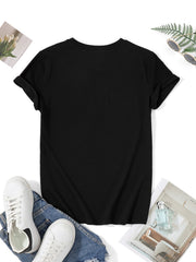 Women's Croatian Phrase T-Shirt "I Am Not Angry I Just Talk Like This" - Croatian Lettering Print Short Sleeve Crew Neck Top, Spring Summer Casual Blouse for Croatian Language Learners
