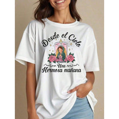 100% Cotton Style Women, Our Lady Of Guadalupe-Shirt, Virgin Mary-Shirt, Faithful-Shirt, Round Neck Religious, Inspirational Christian-Shirt, Loose Fit-Shirt Women, Parties Or Gifts, Soft And Comfortable