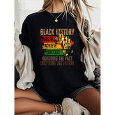 Honoring Past Inspiring Future Month Women Men T-Shirt - 100% Cotton Graphic Tees Women, Top Shirt Women Summer Tops Clothes