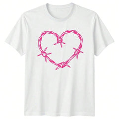 Pink Bows Heart Love Romance Gifting Mens T-Shirt Womens Graphic Tee