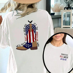 Courtesy of the Red Shirt, Toby American Ride T-Shirt