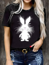 Cute Fluffy White Rabbit T-Shirt Bunny Lover Gift Tee