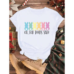Cute Easter Shirt, Easter Family T-Shirt, Cotton Soft Breathable Comfort-Fit Crew Neck Tee , Gift For Easter Day