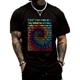100% Cotton Crazy I Was Crazy Once Tie Dye Funny Oddly Specific Meme T-Shirt.Jpg Men's Women's Vintage Summer Vacation Tops Graphic Tee
