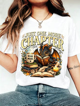 Just One More Chapter T-Shirt Dragon Book Lover Fantasy Reader Tee
