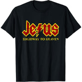 Jesus Highway To Heaven Funny Christian Lovers Unisex T-Shirt
