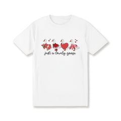 Valentines Day Comfort Colors Shirt Vday Goose T-Shirt Silly Animal Duck Tee V-day Cute Love Goose Outfit Idea Valentine's Day Tshirt Women