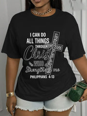 Philippians 4:13 T-Shirt I Can Do All Things Through Christ Tee