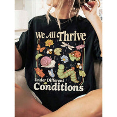 Special Education Teacher Shirt, Mental Health TShirt, We Are Thrive Under Different Conditions Unisex Short Sleeve Classic Heavy T Shirt Printed Graphic Tee