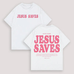 Jesus Saves Unisex Washed T-Shirt, Jesus Tee, Jesus Tshirt