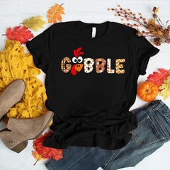 Gobble Gobble Thanksgiving T-shirt, Thanksgiving Family Shirt, Funny Thanksgiving Tee, Thanksgiving Dinner, Pumpkin Tee, Fall Shirt, Thankful Shirt