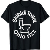 Skibidi Toilet Ohio Rizz Meme Funny Memes Brainrot memes Men T-Shirt - Parisbus Shop 41B0DKSR2KDT