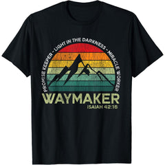 Vintage Waymaker Promise Keeper Miracle Worker Christian T-Shirt