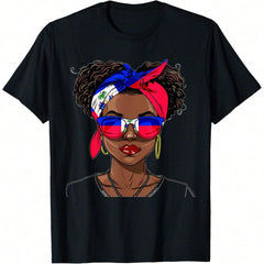 Haiti Flag Outfit For Woman Uniform Souvenirs Haitian T-Shirt