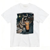 Raccoon for Iced Coffee ~ Unisex Short Sleeve T-Shirt Printed in the USA