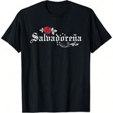 "Salvadoreña" Pride T-Shirt | El Salvador Flag & Culture Graphic Tee for Women & Men