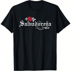 "Salvadoreña" Pride T-Shirt | El Salvador Flag & Culture Graphic Tee for Women & Men