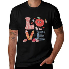 Valentine's Day Shirt Woman Love Valentine Teacher Shirts Love Heart Graphic Tshirt Casual Short Sleeve Tee Tops