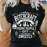 Bitchcraft Adult Humor Halloween Shirt. Casual Everyday Softstyle Halloween Unisex T-Shirt.