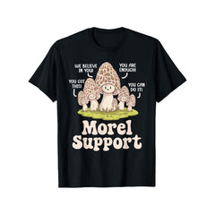 Humorous T-Shirt for Mushroom Collecting, Featuring Mycology And Fungi, Ideal for Morel Hunting, Unisex with a Casual Round Neck, Short Sleeves, Made of 100%, Available in Sizes S to XXXXXL