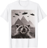 Raccoon UFO Meme - Funny Racoon Selfie with UFOs Unisex T-Shirt