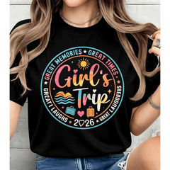 Classic Unisex Cotton Tee – Girls Weekend Trip 2026 Memory Shirt
