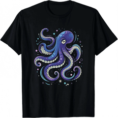 Cool purple octopus T-shirt