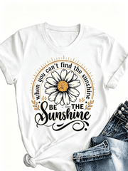 European And American Women'S Clothing, Round-Neck Short-Sleeve Casual Loose Top, Basic Short-Sleeve T-Shirt