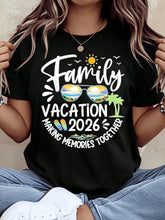 Family Vacation 2026 Making Memories Together Summer Beach Shirt For Women Men Unisex T-Shirt Vacation Outfit Family Trip Gift Casual Wear Comfortable