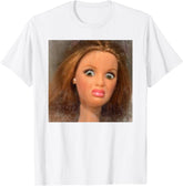 Funny Disgusting Doll Face Meme Design Funny Doll Unisex T-Shirt