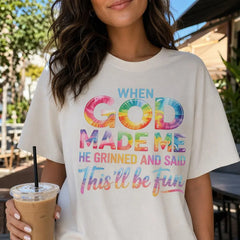God Is Good All The Time Women Graphic Tee Plus Size Retro Christian Faith Shirt