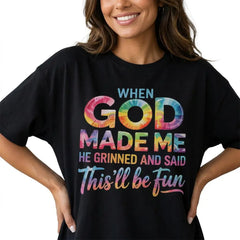 God Is Good All The Time Women Graphic Tee Plus Size Retro Christian Faith Shirt