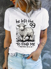 He Left Behind Those Ninety-Nine Christian T-Shirts-T-Shirts, Funny Tees