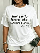Jesús Dijo Yo Soy El Camino La Verdad Y La Vida Spanish Christian Bible Verse T-Shirt, Religious Faith Inspirational Gift Short Sleeve Top
