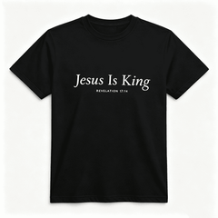 Jesus Is King Revelation 1714 Minimal Christian Graphic T-Shirt