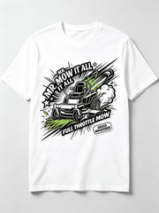 Mr Mow It All Full Throttle Mow Grass Whisperer Zero Turn Mower Retro Graphic Unisex T-Shirt
