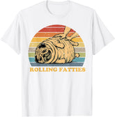 Rolling Fatties Dog Funny Pug Meme Costume Unisex T-Shirt