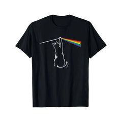 Summer t Shirts Rock Cat Graphic Tee for Men & Women