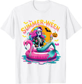 Summerween Vibes Spooky Summer Mermaid Halloween Unisex T-Shirt