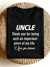 Uncle Thank You For Being Important Part Of My Life Gift T-Shirt