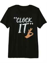 Unisex Funny Clock It Sigma Slang Viral Meme Graphic T-Shirt, Pointing Finger Print Tri-Blend Fabric Round Neck All Season Casual Tee For Gym Summer Wear