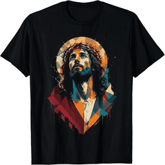 Vintage Jesus Face Graphic T-Shirt — Unisex