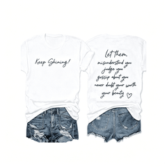Women Let Them Misunderstand Inspirational Graphic T-Shirt