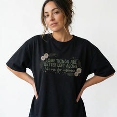 Women's Floral Daisy Graphic Crew Neck Short Sleeve Casual T Shirt Funny Saying Top