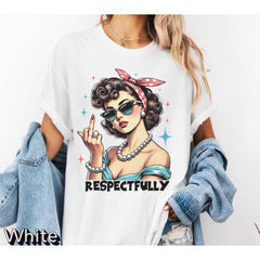 “Cute Sarcastic Retro Tee” Funny Vintage T-Shirt | 100% Cotton Casual Top for Women | Summer Spring Gift